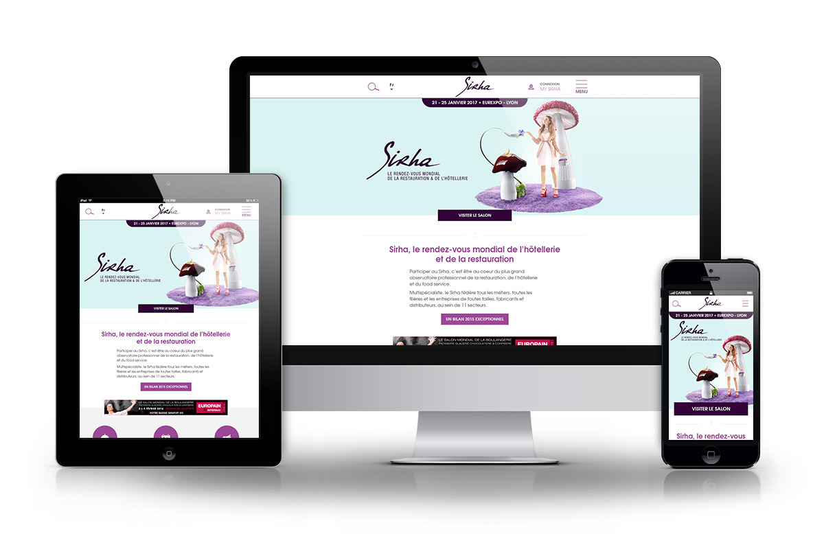 Sirha 2017 Webdesign